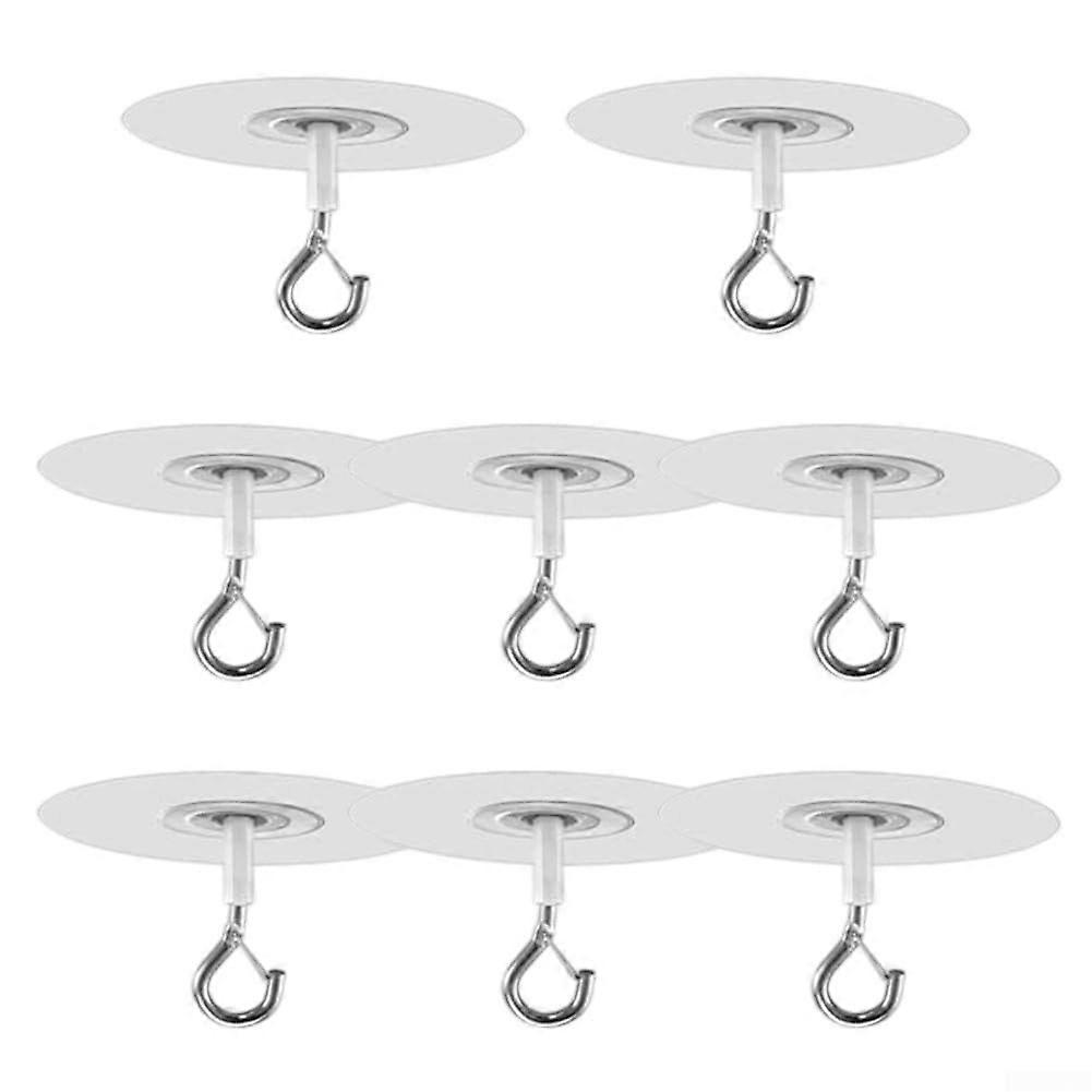 8 x metal ceiling hooks for hanging plants, sturdy and no drilling required.