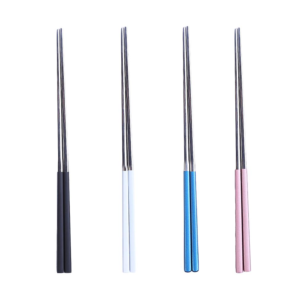 Reusable Chopsticks Polished Nonslip For Household Use 23x0.8x0.8cm Pack Of 4 Pairs