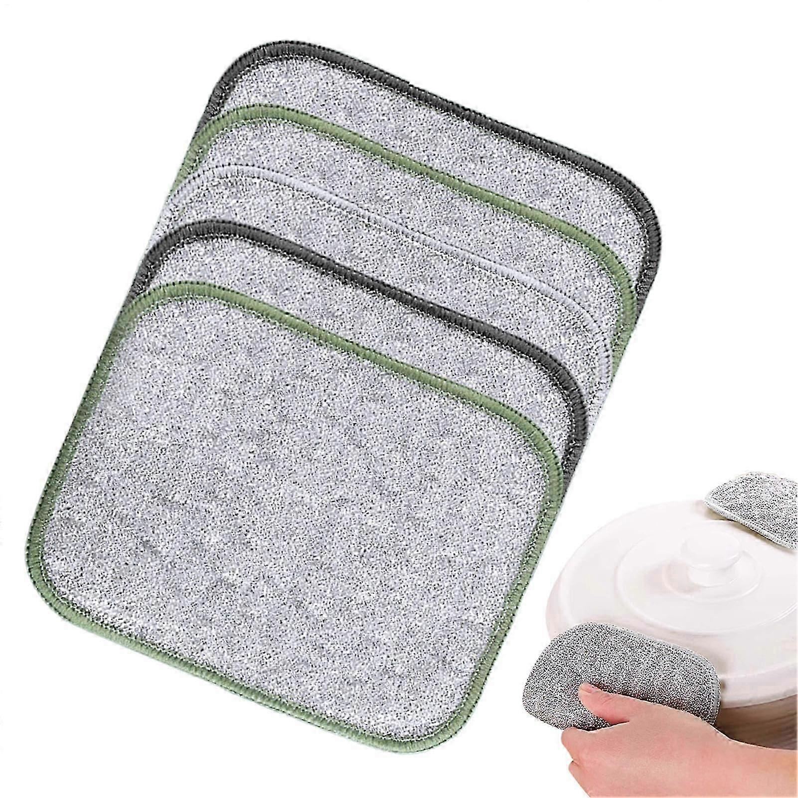 Eco-Friendly Kitchen Sponge Set - 5 Reusable Wire Dish Cloths for Oven & Cookware
