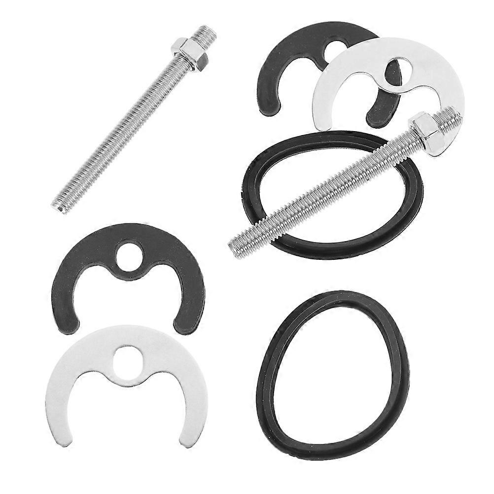 Silver Stainless Steel Faucet Fixing Kit for Kitchen and Bathroom Sink Tap Washers Easy Installation 2 Sets