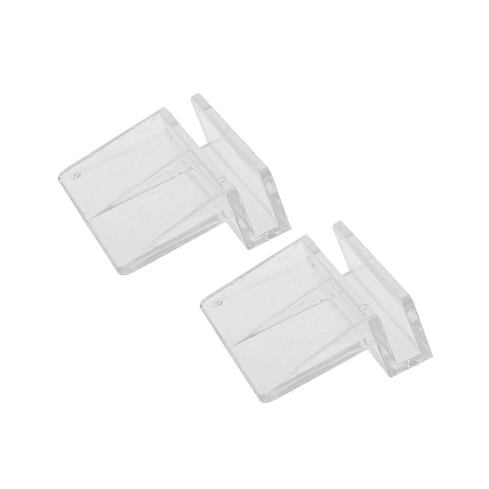 Transparent Plastic Bracket Set for Fish Tank Support Holds 5-6mm Glass Plates Safely 20 Pieces