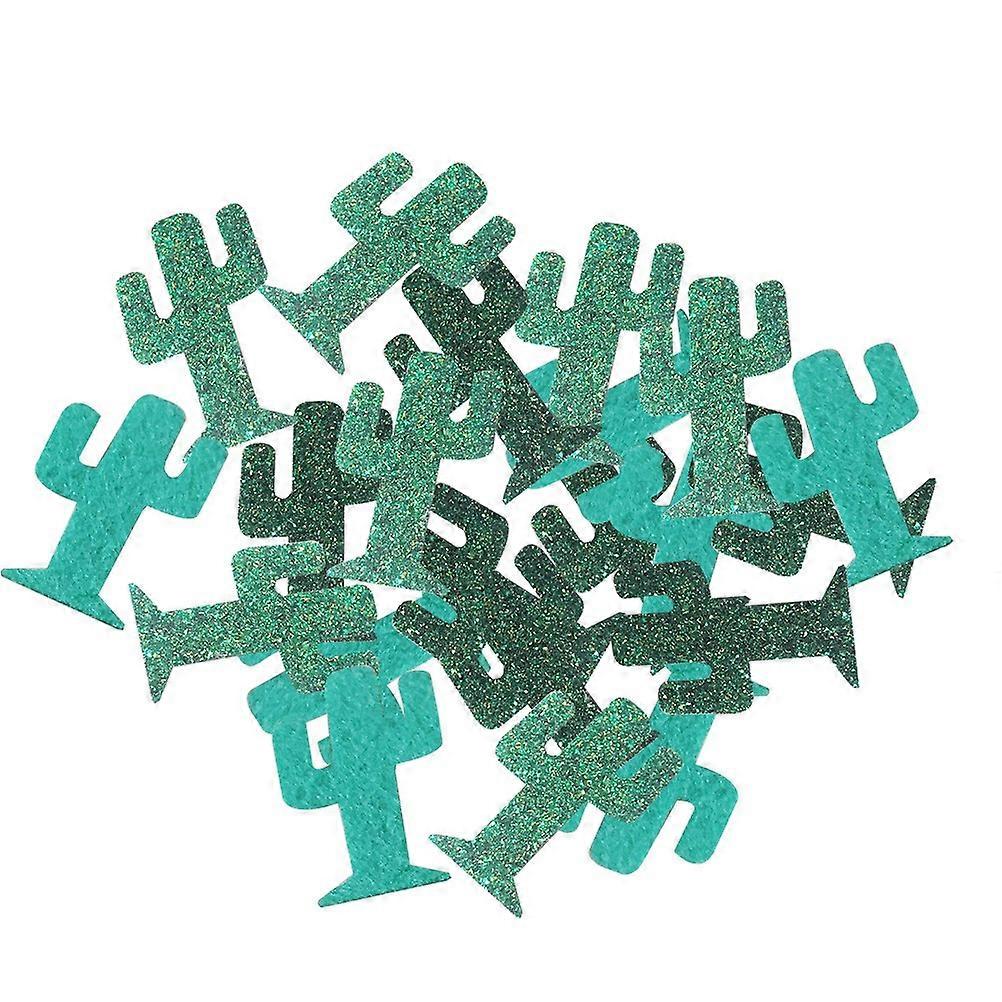 Creative Green Cactus Party Confetti for Luau and Summer Celebrations Made of Fabric 10g
