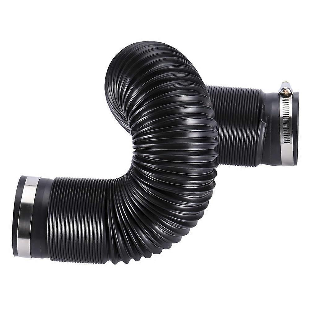 Universal Flexible Cold Air Intake Hose for Car Engines, 3-inch Diameter, Durable Rubber Supply Pipe with Connector