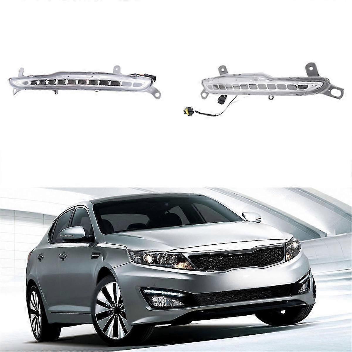 Car Front Bumper LED Fog Light DRL Daytime Running Light For KIA K5 Optima 2010-2014