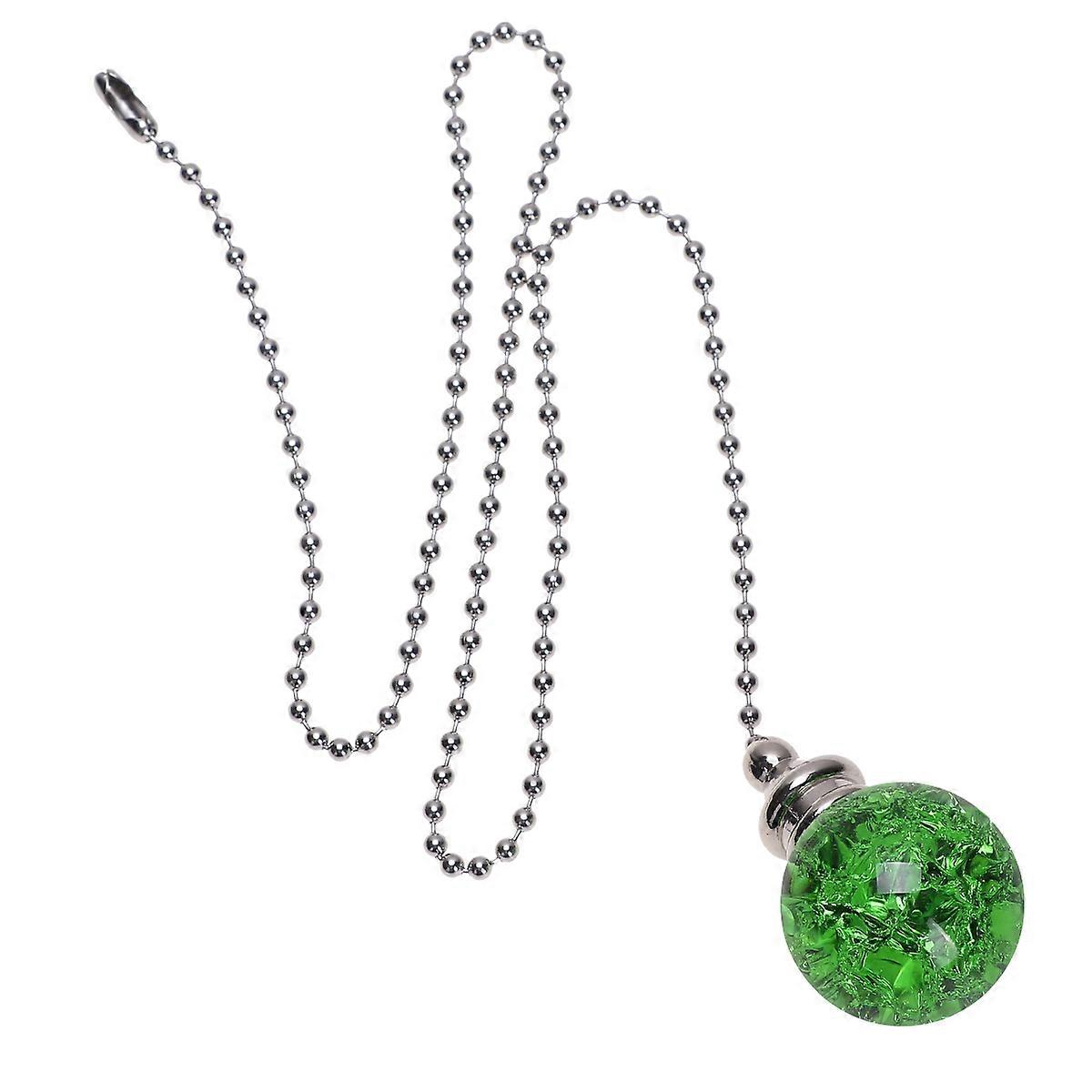 Green Ball Style Pendant Pull Chain For Home Decoration Ceiling Light Fixtures With Light Refraction Feature 1Pcs
