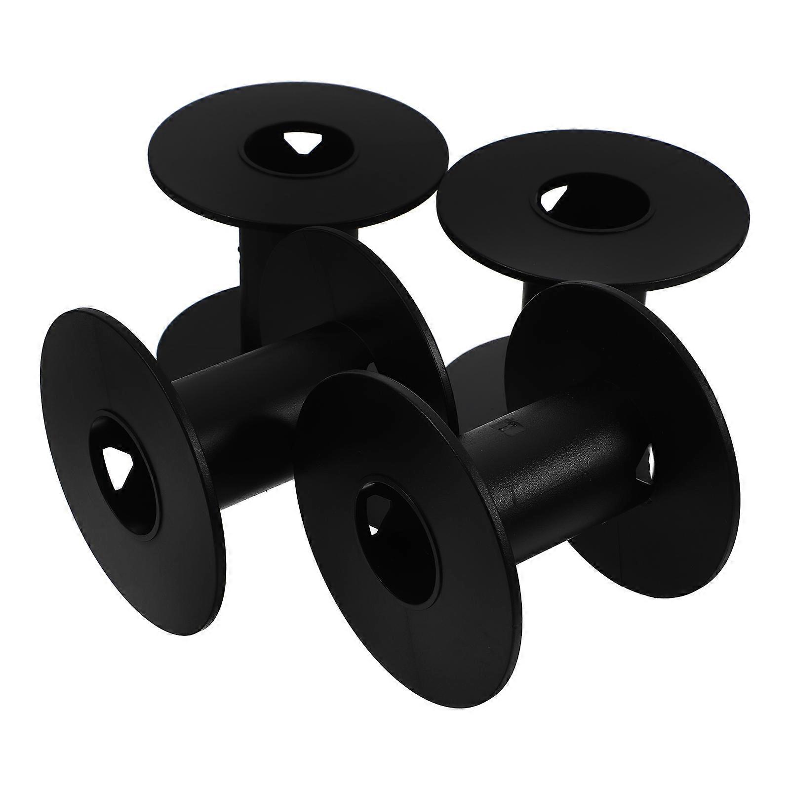 4pcs Empty Cable Spools Replaceable Plastic Bobbins Wire Storage Supplies Cable Spool Parts