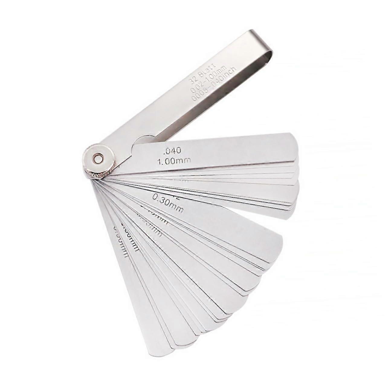 Feeler Gauge Dual Marking for Metric Imperial Measurements Precision Gap Measuring Tool for Machinery Ref: 8810