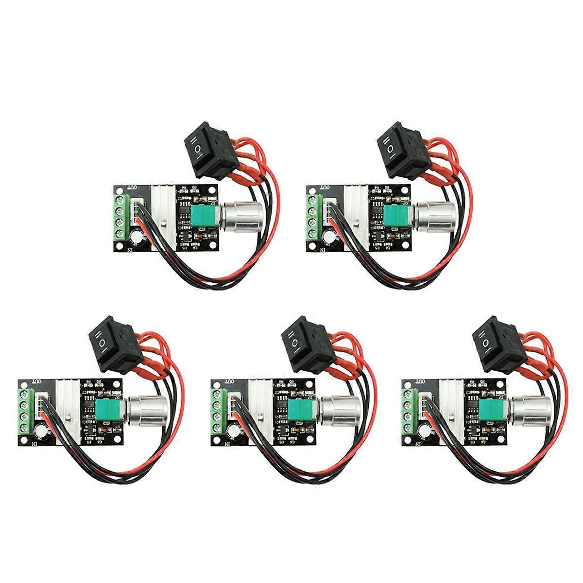 5X 6V 12V 24V 3A 80W DC Motor Speed Controller(PWM)Speed Adjustable Reversible Switch 1203BB Dc Moto