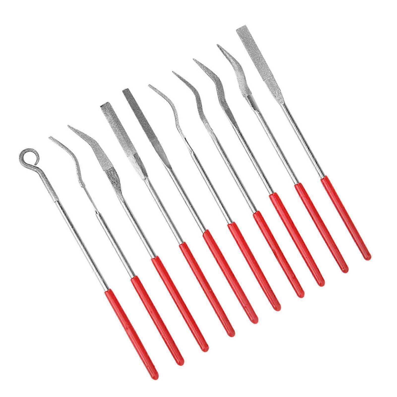 Riffler File Set 14x10x2 Woodworking Tools 4-Piece Gripper Hand Tools Abrasive Special Shaped Grinding SE