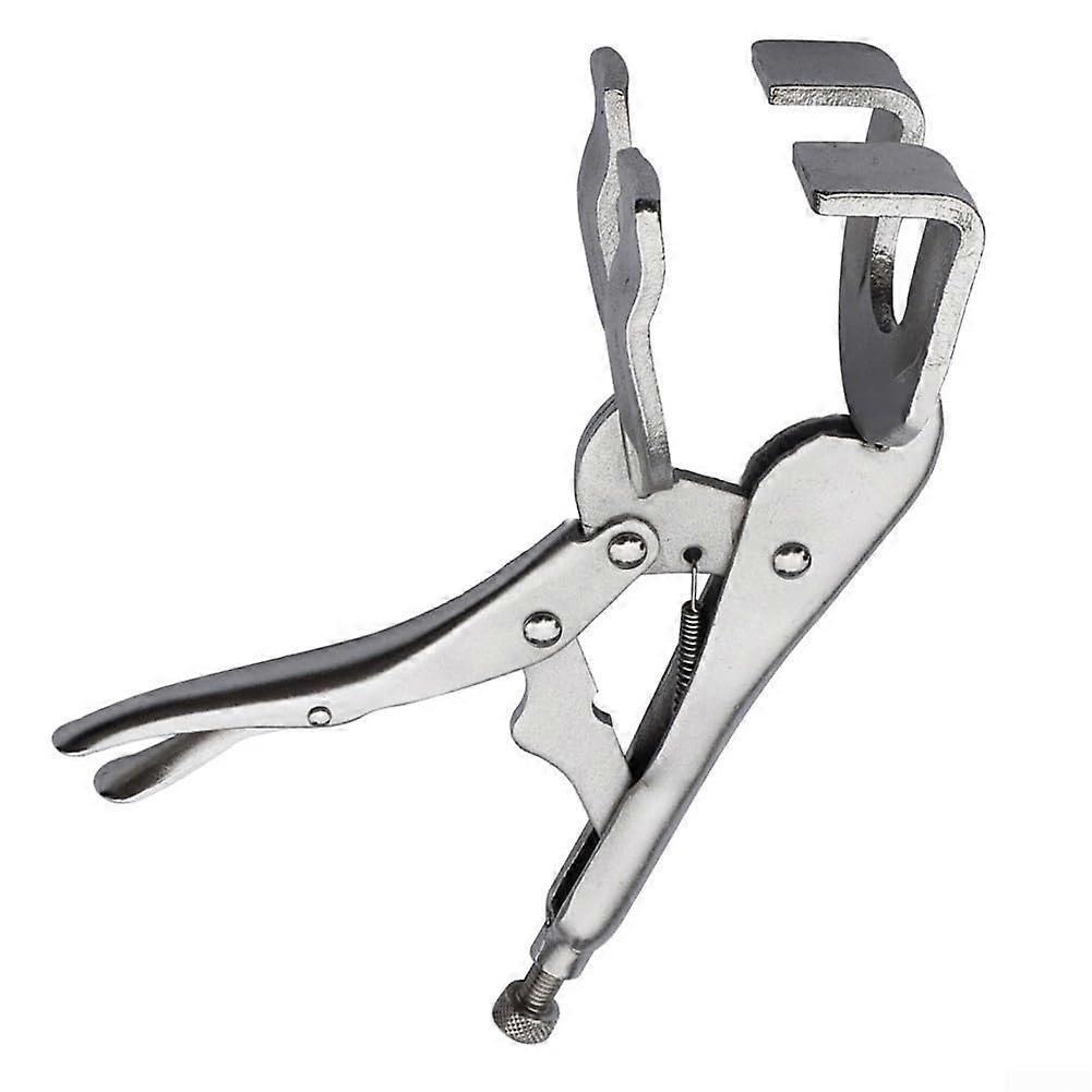 Locking Pliers 22.5 cm Carbon Steel C-Clamp Tool with Adjustable Jaw for Mechanics and DIY Enthusiasts
