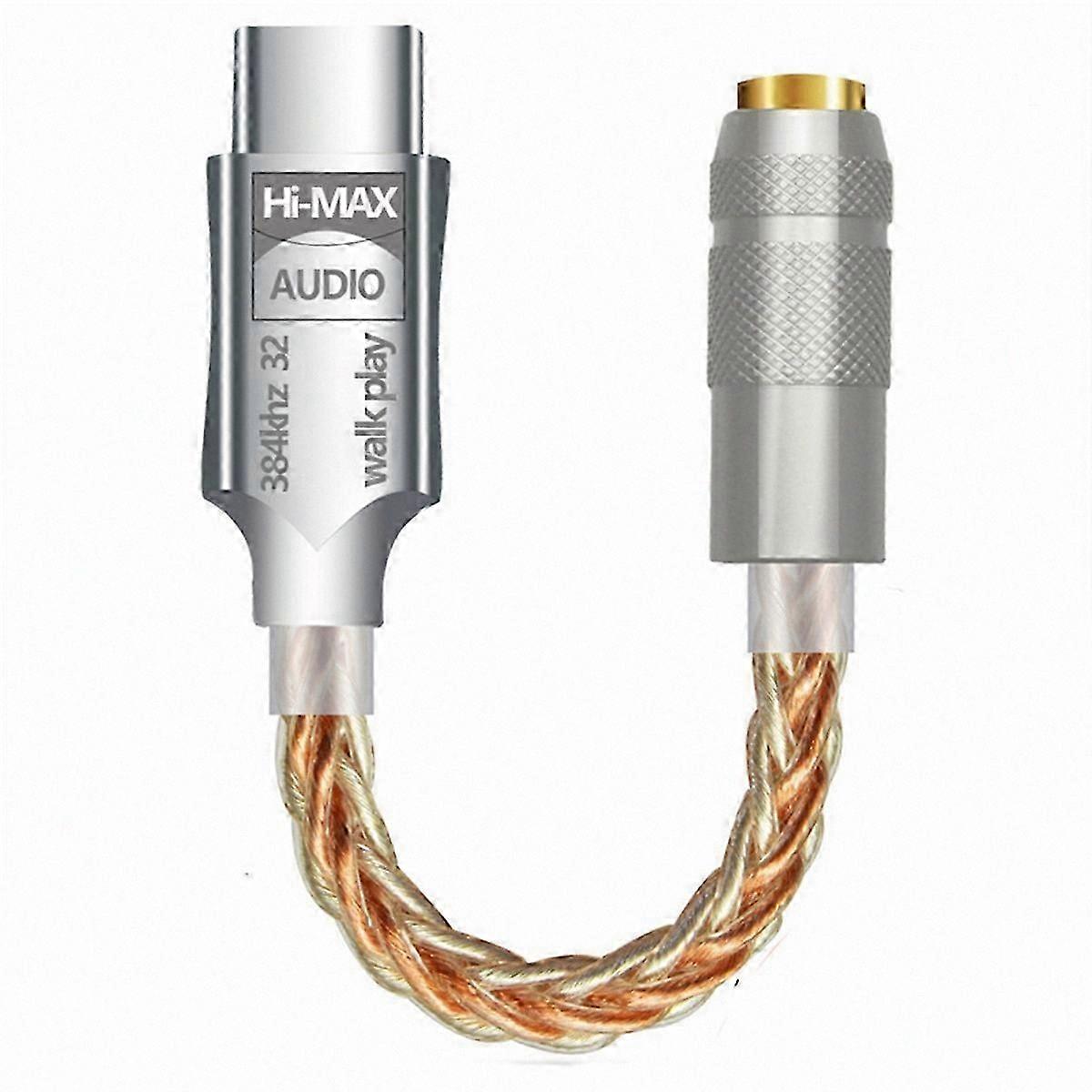 USB C to 3.5mm Audio Adapter with HiFi Sound Quality Decoder