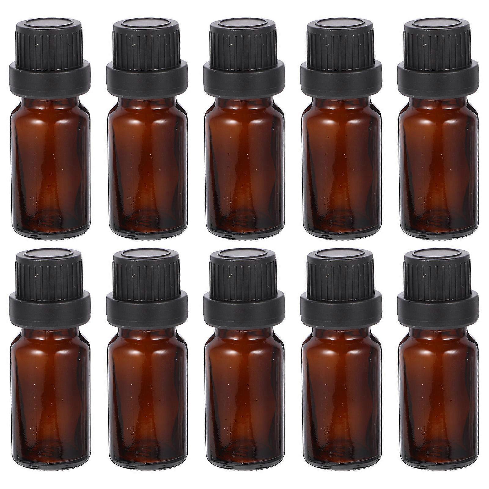 Essential Oil Bottle Glass Bottles for Storage Use 20Pcs Brown Containers