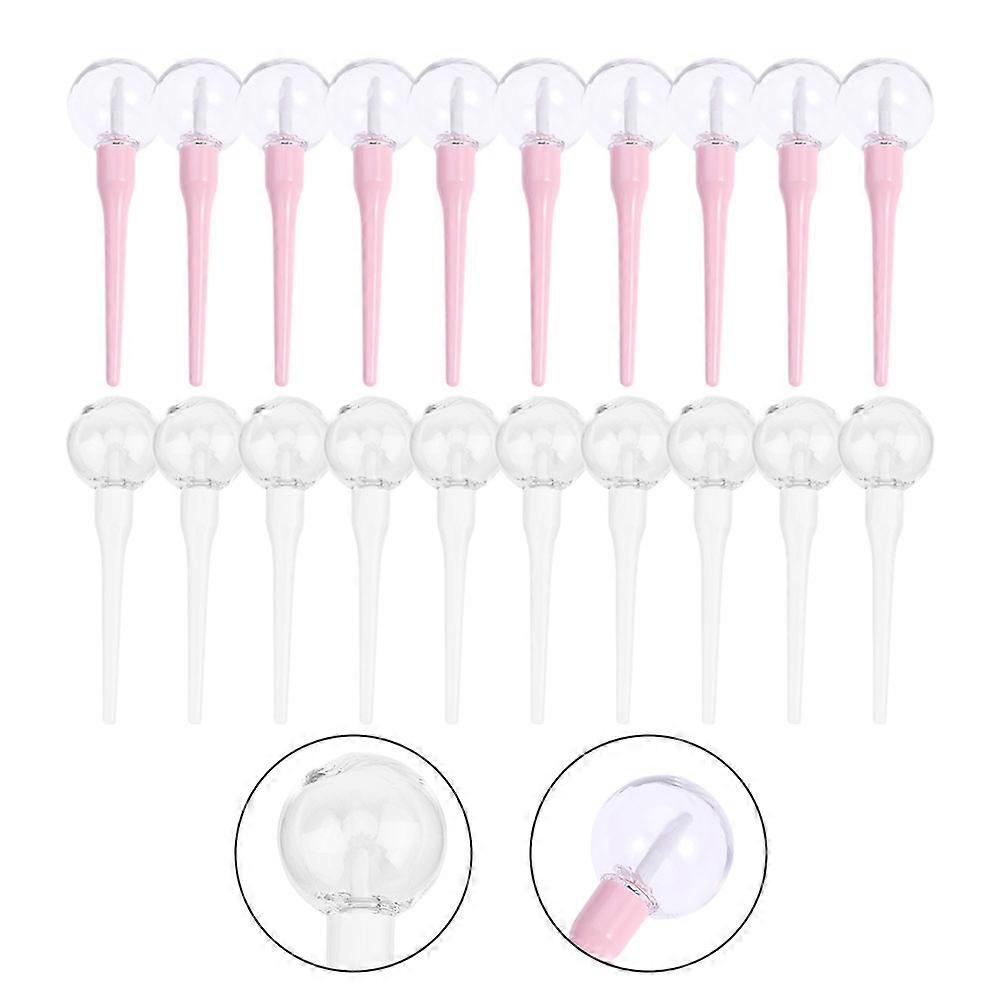 20pcs Refillable Empty Lip Gloss Tubes for Women – Durable, Portable, Easy to Clean Cosmetic Containers in Pink & White (Random Color)