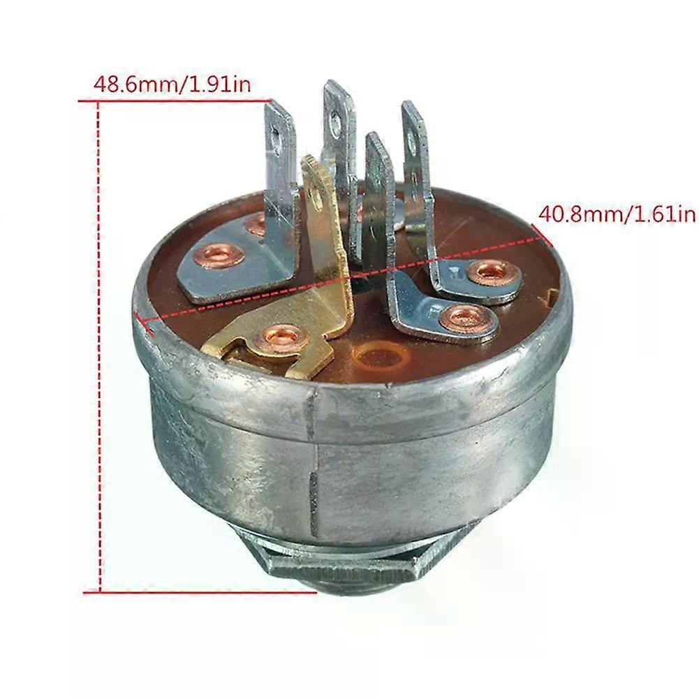 5 Terminal Engine Starter Switch Key For MTD 725-0267A Ride On Tractor For Lawn Mower 0945-4 Murray 21064PA Stiga 1134-1814-01