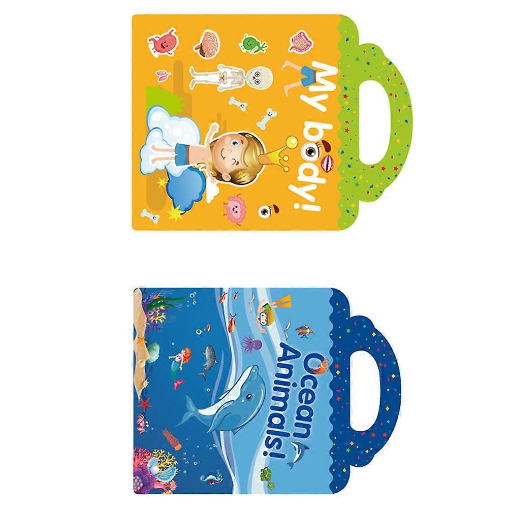 Static Sticker Books Learning Toys Creative Imagination Promotion 2Pcs