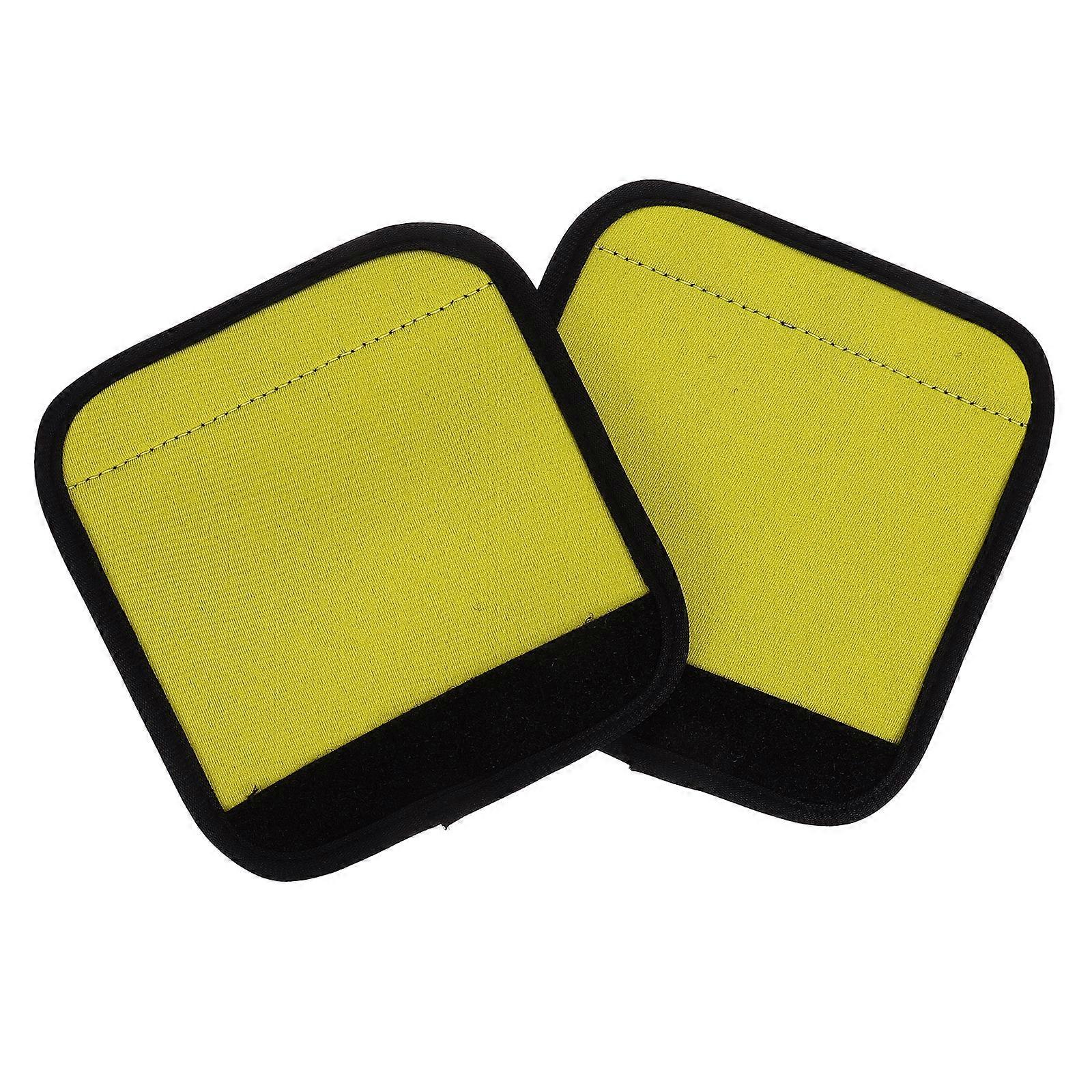 WORGEOUS 2pcs Non Slip Grip Pads for Weightlifting Polyester Mat Suitable for Barbell and Dumbbell Training Protection Pad