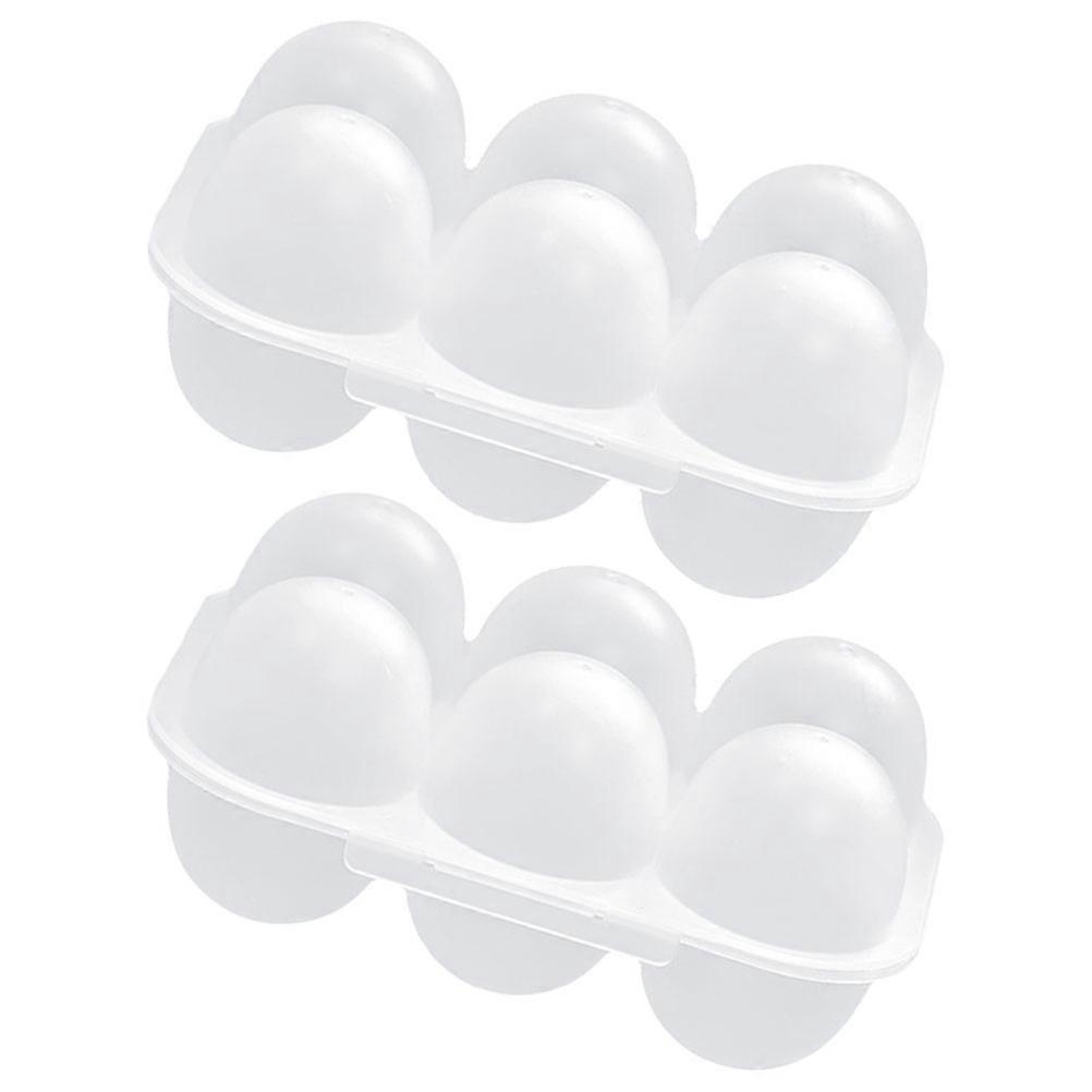 Household Egg Saver Plastic Egg Container for Refrigerator 2Pcs