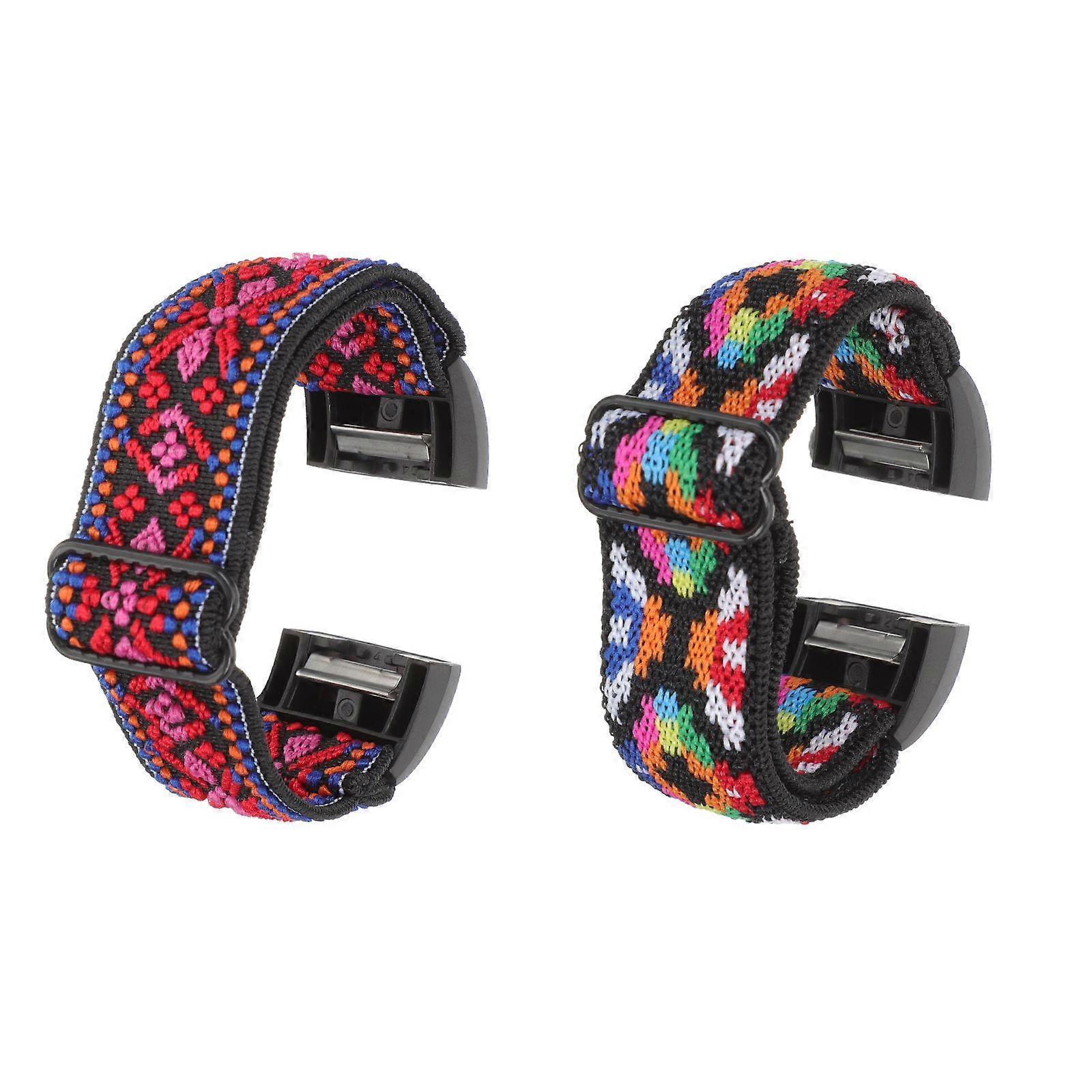 Fashionable Breathable Watch Band Made From Nylon Material Perfect For Everyday Use 14X2cm Durable 2Pcs