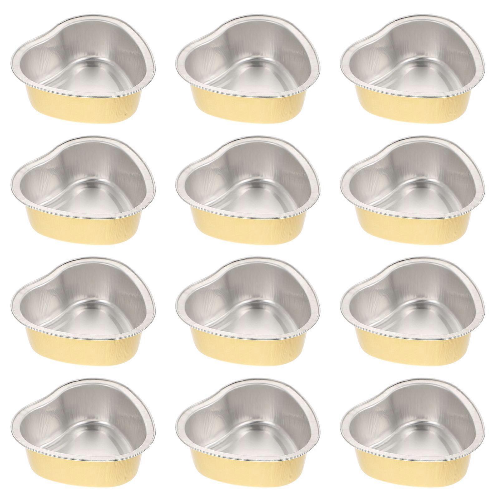 Aluminum Wax Pot 12Set For Hair Removal And Oven Use Silver Melting Wax Bowl Suitable For Easy Cleaning