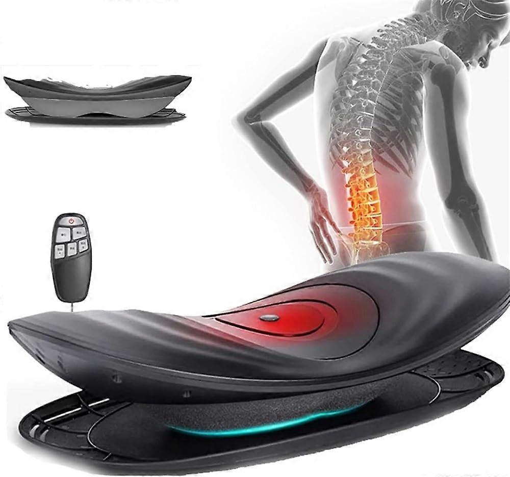 Lumbar Traction Device for Lower Back Pain Relief, Heat Vibration Electrotherapy Massager for Sciatica and Muscle Relaxation