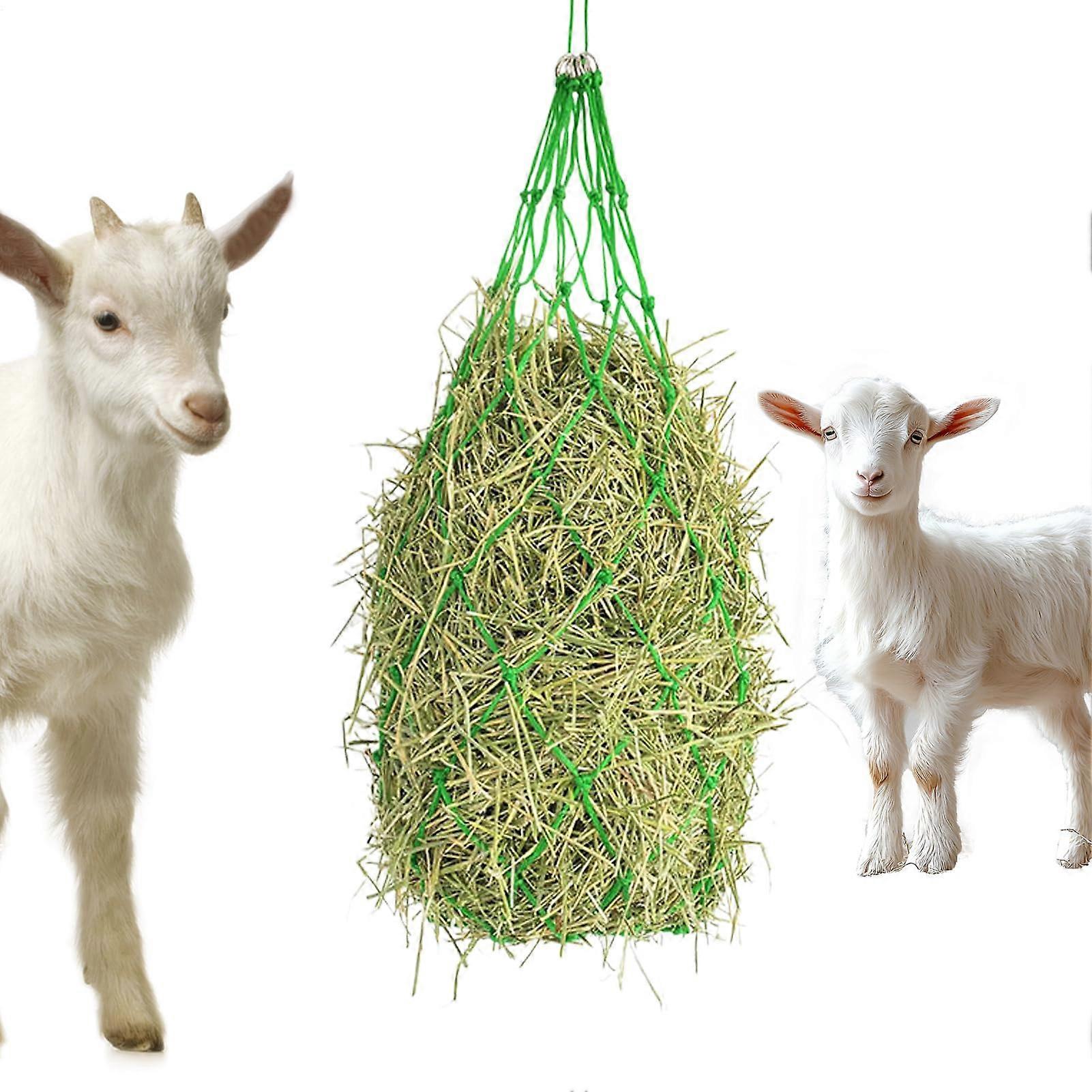 Heunetz Hanging Hay Net Bag Storage for Horse Stalls, Daily Feeding Care Routine