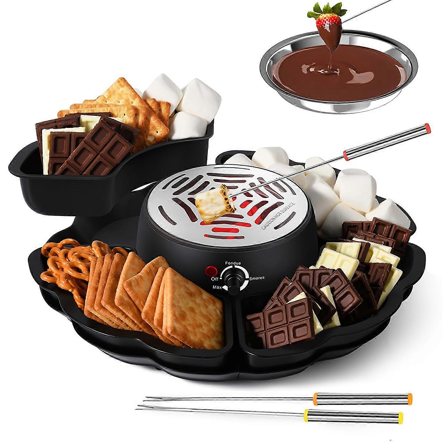 Marshmallow Toasting Kit with Adjustable Temperature and Overheating Protection - 340ml Bowl, Easy to Clean, 5 Accessories