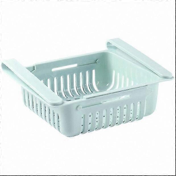 Blue Space-Saving Storage Rack for Kitchen Cabinets and Freezers, 1 Pack Organization Basket
