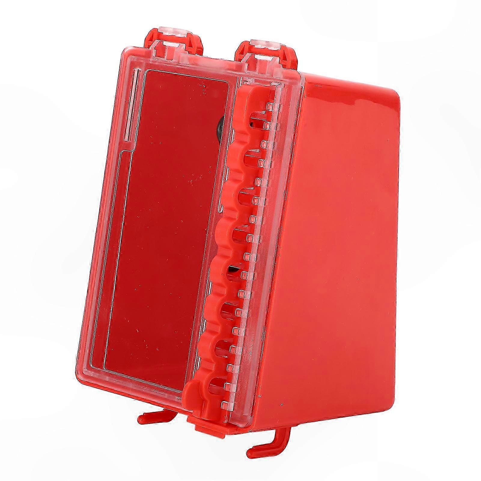 Portable Lockout Box with 8-Key Slots and Clear Panel for Group Safety Management