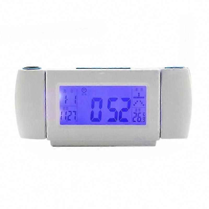 1pcs Projection Alarm Clock for Bedroom with Temperature Display