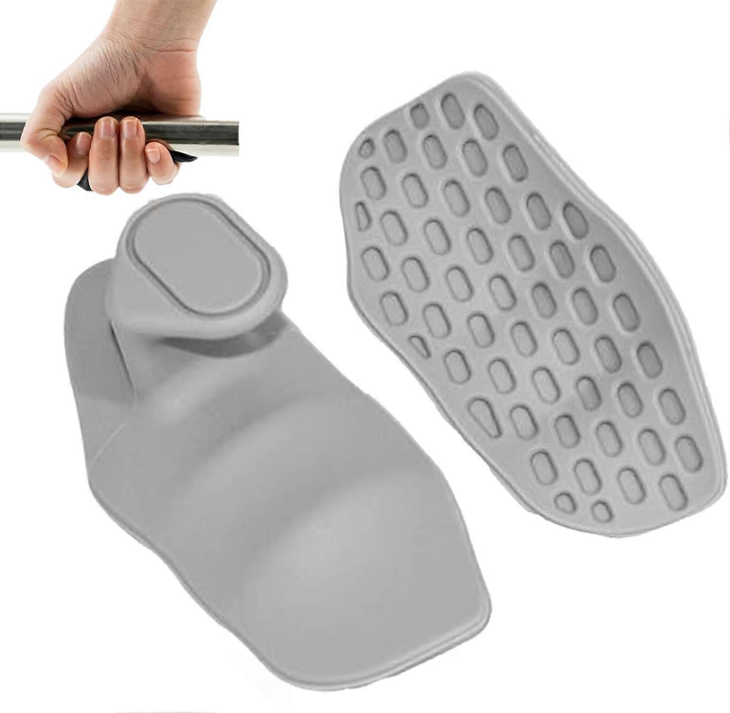 Weight Lifting Gloves for Women Men AntiSlip Gym Grips, Fingerless Palm Protection Grey