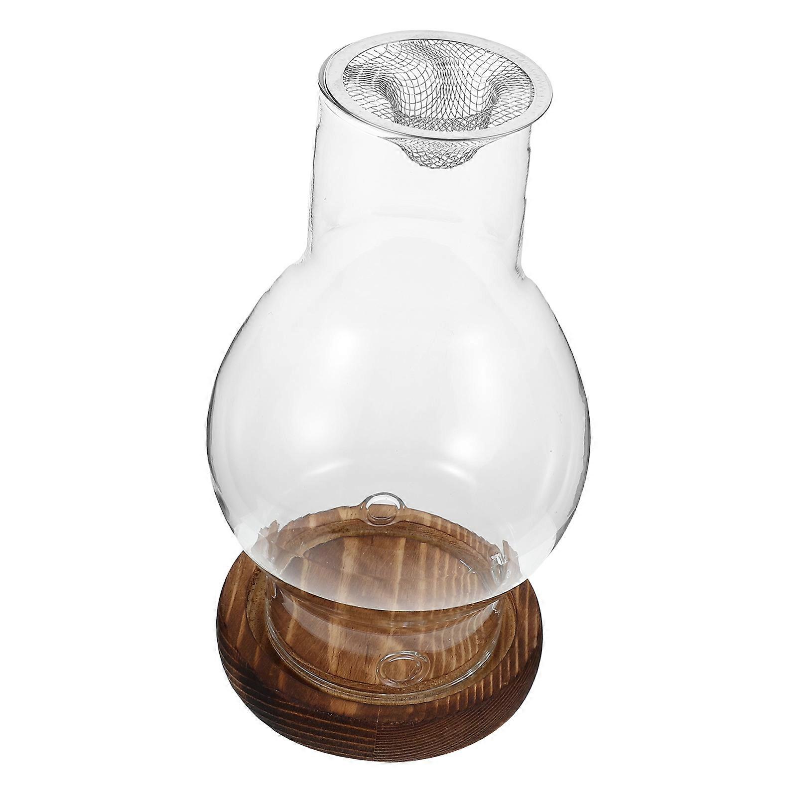 Glass Aromatherapy Diffuser with Base for Incense Chips – Steady Combustion, Enhanced Scent Diffusion for Home and Spa Decor