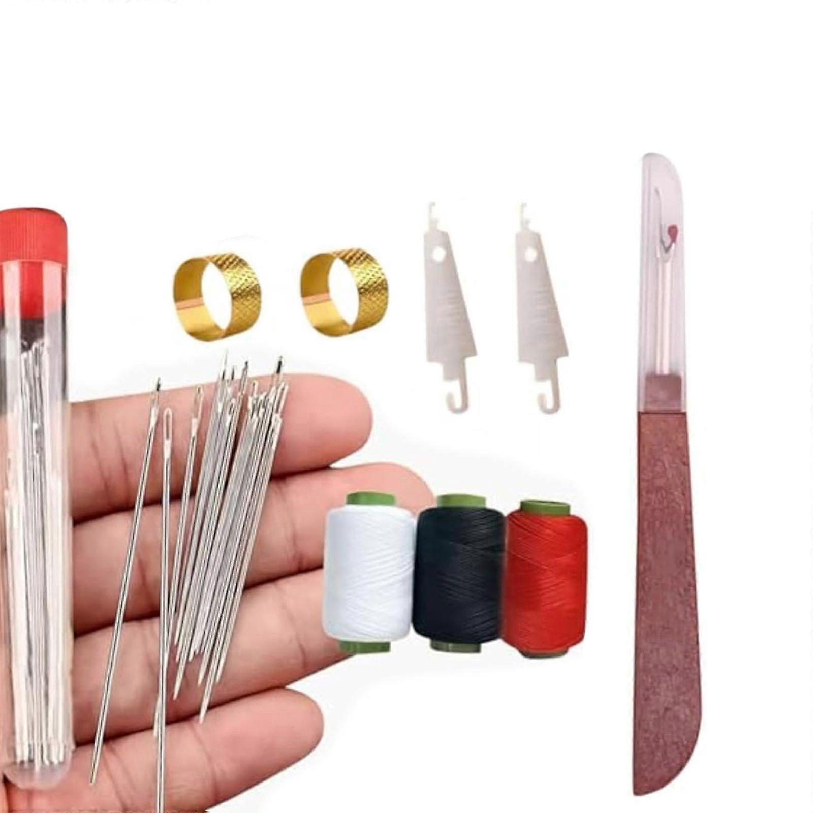 34 / 37Pcs κιτ ραπτικής ανοξείδωτου με κορυφαία βελόνα DIY είδη ραψίματος ενδυμάτων