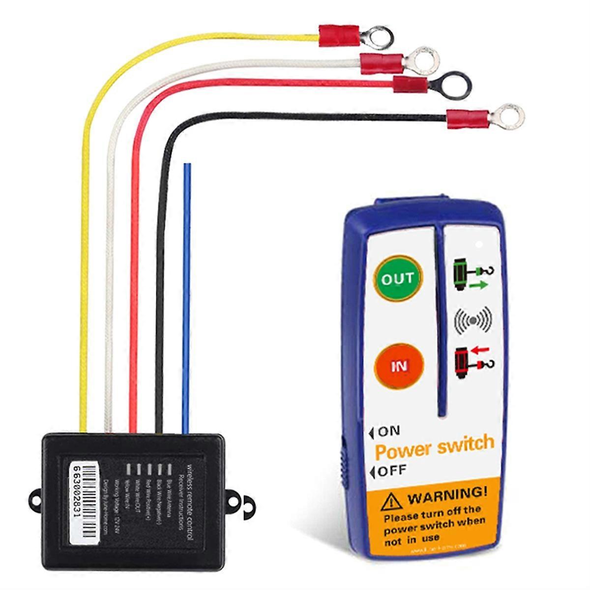 Universal Electric Winch Wireless Remote Control Switch Kit for ATV SUV Truck Boat Receiver Module Transmitter