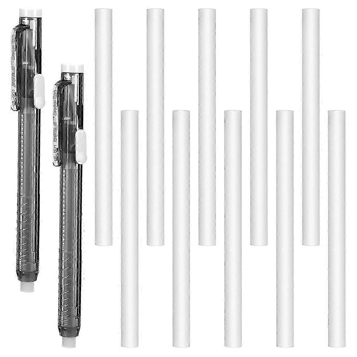 12 Pcs Retractable Mechanical Eraser Pen Pen-Style Erasers