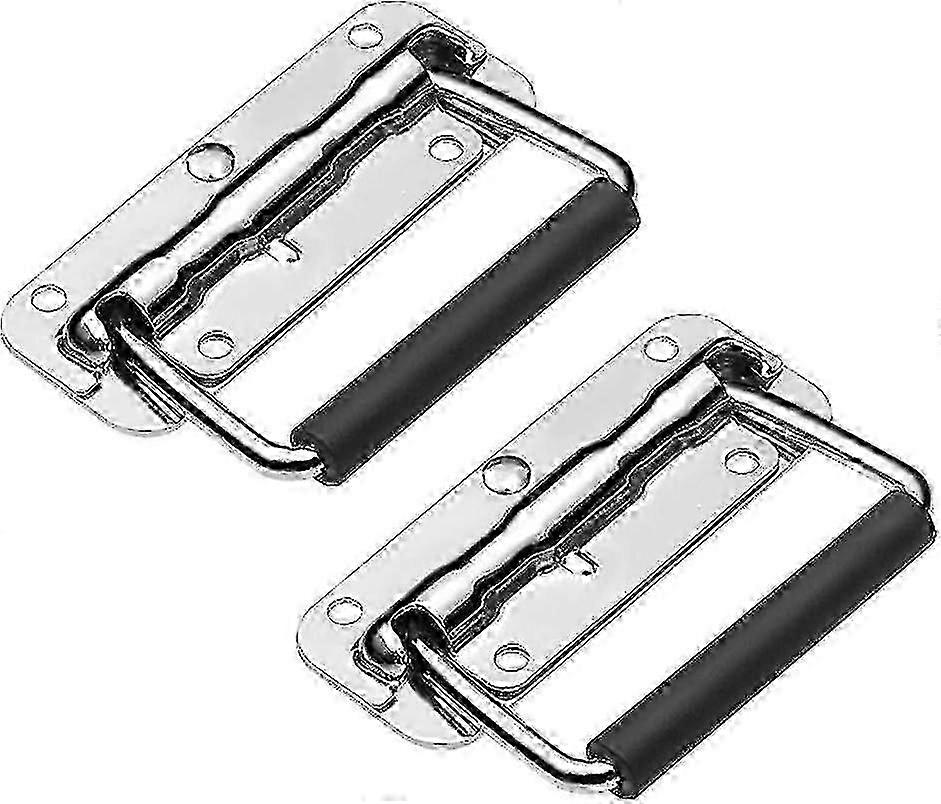 Folding Crate Handles, Chest Ring Pull Handle Spring Loaded Folding...