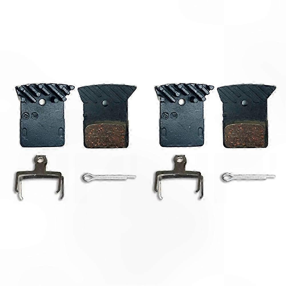 2 Pairs Resin Brake Pads with Cooling Fins for Road Bikes L03A-Compatible Models