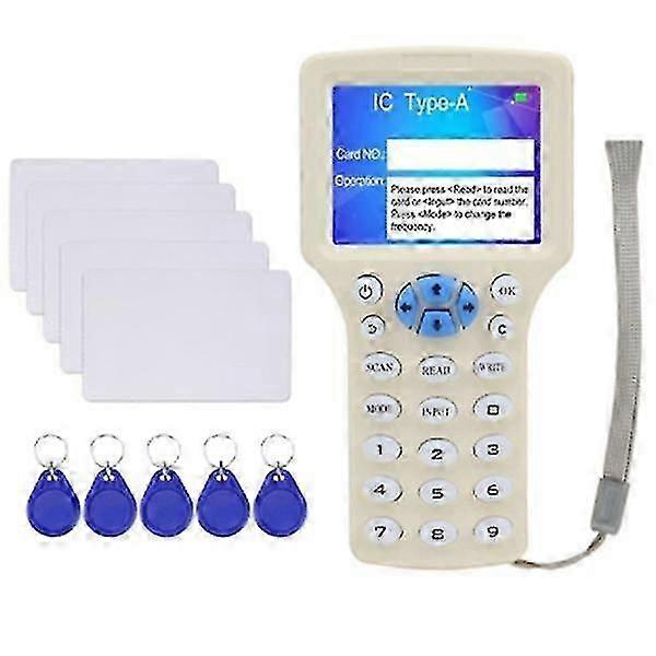Rfid Copier Duplicator 125khz Key Card Nfc Reader Writer 13.56mhz Encrypted Programmer Usb Uid Copy