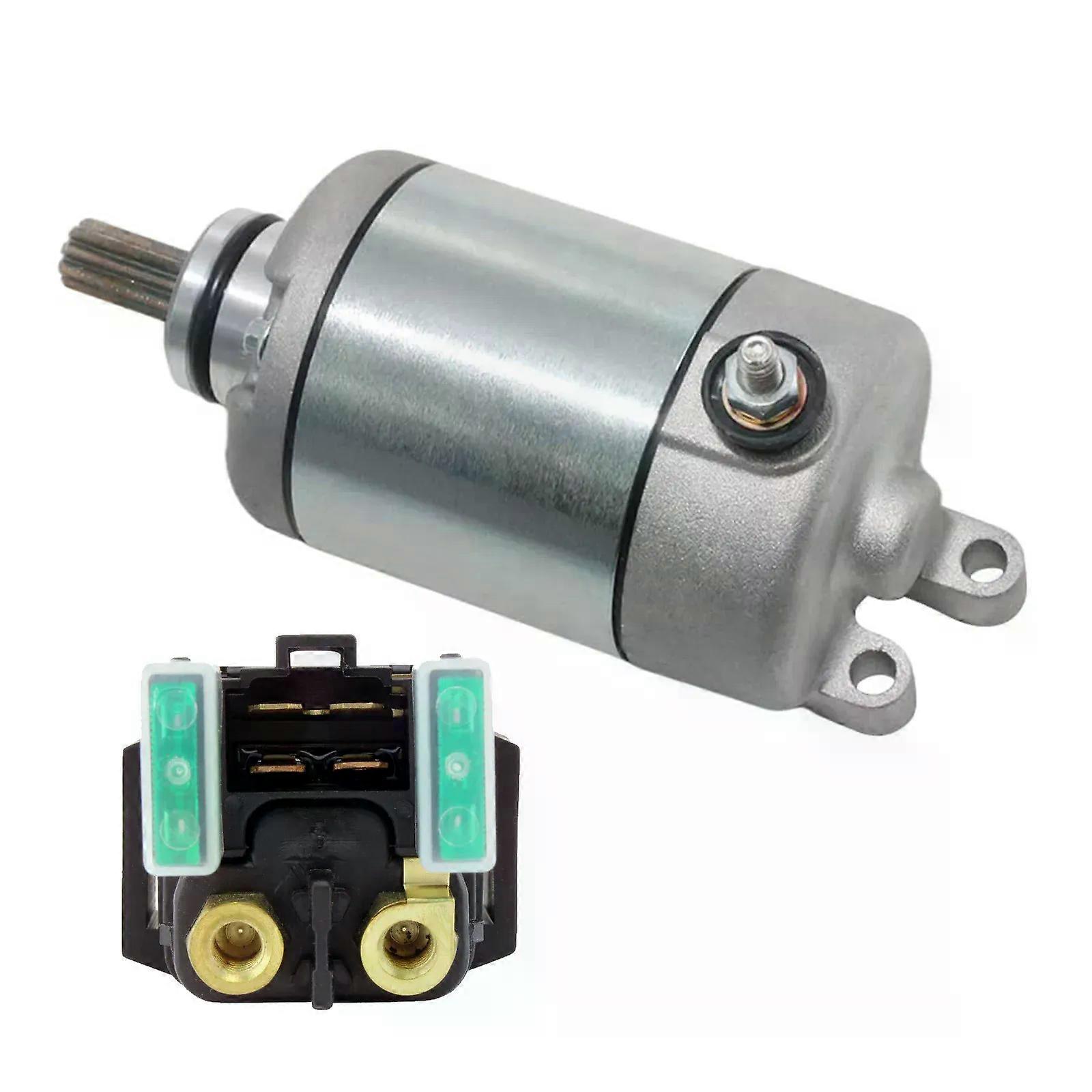 Electrical Engine Set Starter Motor And Relay For YAMAHA Motorcycle R6 YFZ-R6 YZFR6 2006-2016 OEM Part:2C0-81890-00 2C0-81940-00