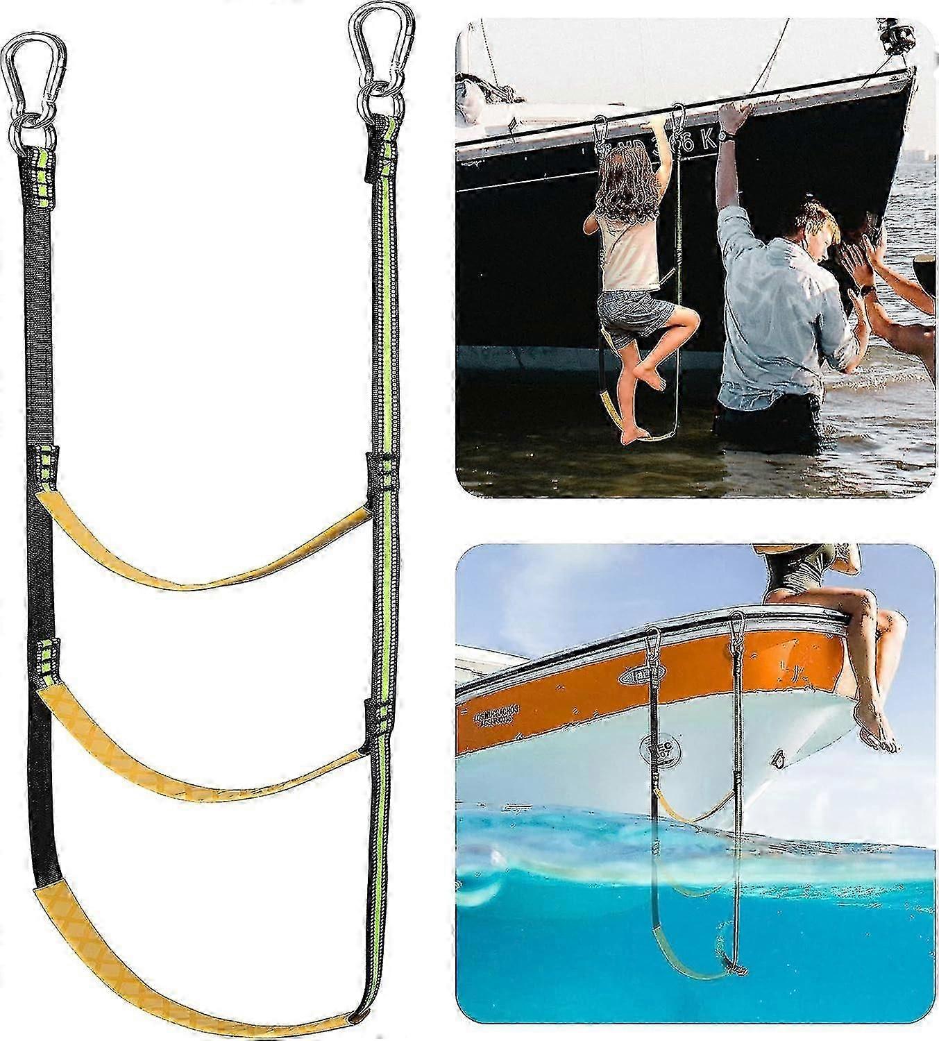 Boot touw ladder, draagbare boot touw ladder uitbreiding vistouw ladder voor opblaasbare boot, kajak (65% korting)_ep28