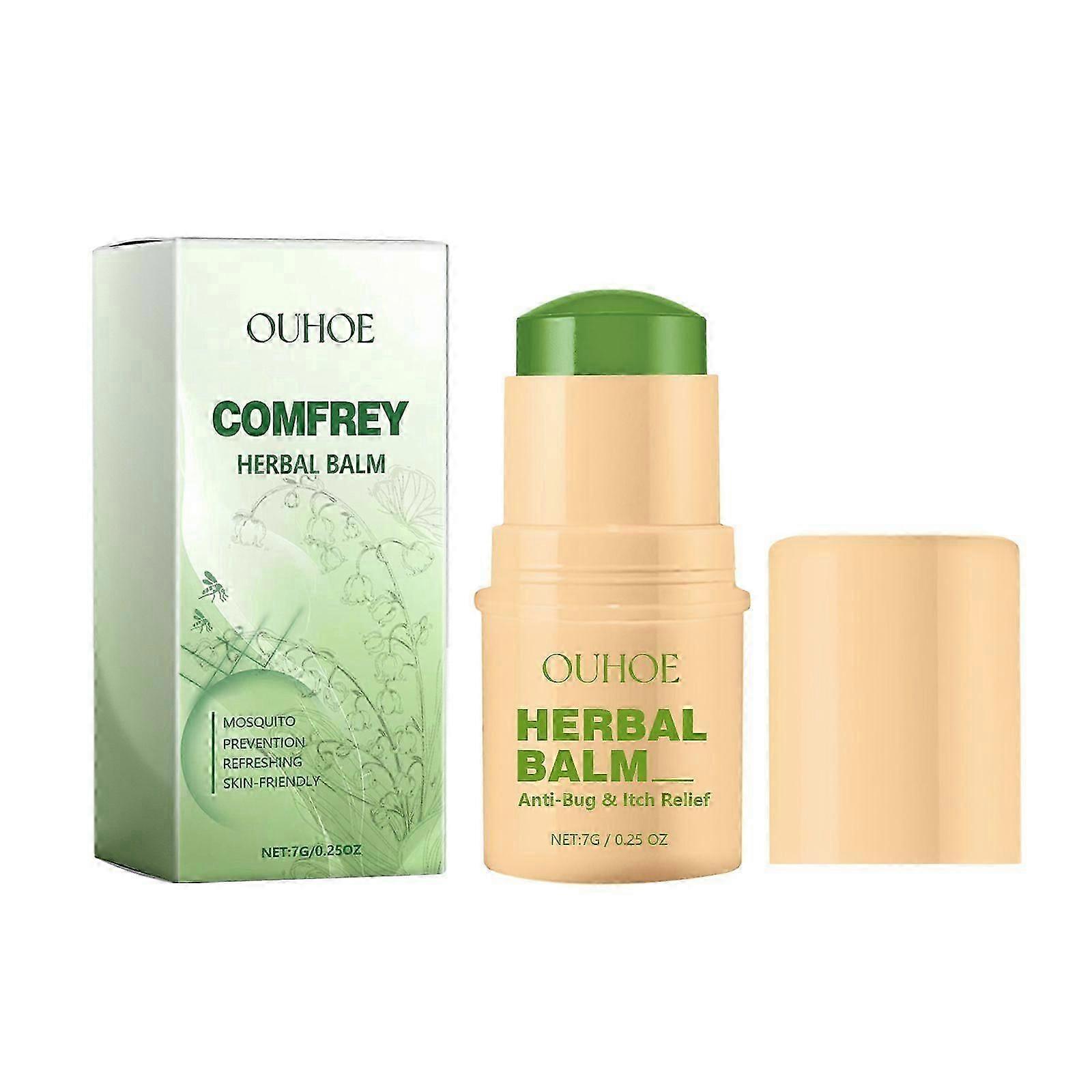 Comfrey Herbal Balm - كريم مضاد للحكة لدغات البعوض ، إصلاح وترطيب البشرة ، 7 جم