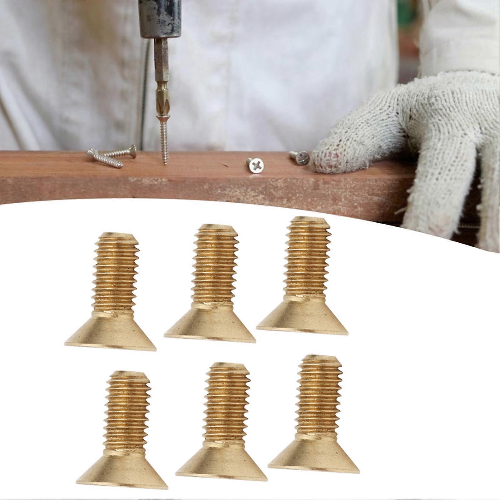 50Pcs M5x12 Pure Copper Countersunk Hex Socket Screws