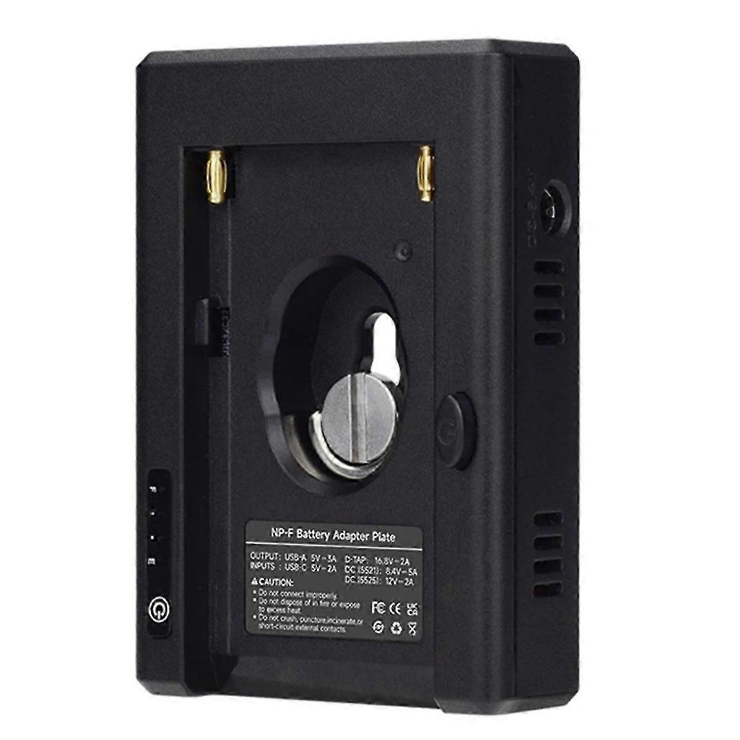 NP-F to V Mount Battery Converter Adapter Plate for NP-F970 F750 F550 for 5D2 5D3 DSLR Camera LED Mo