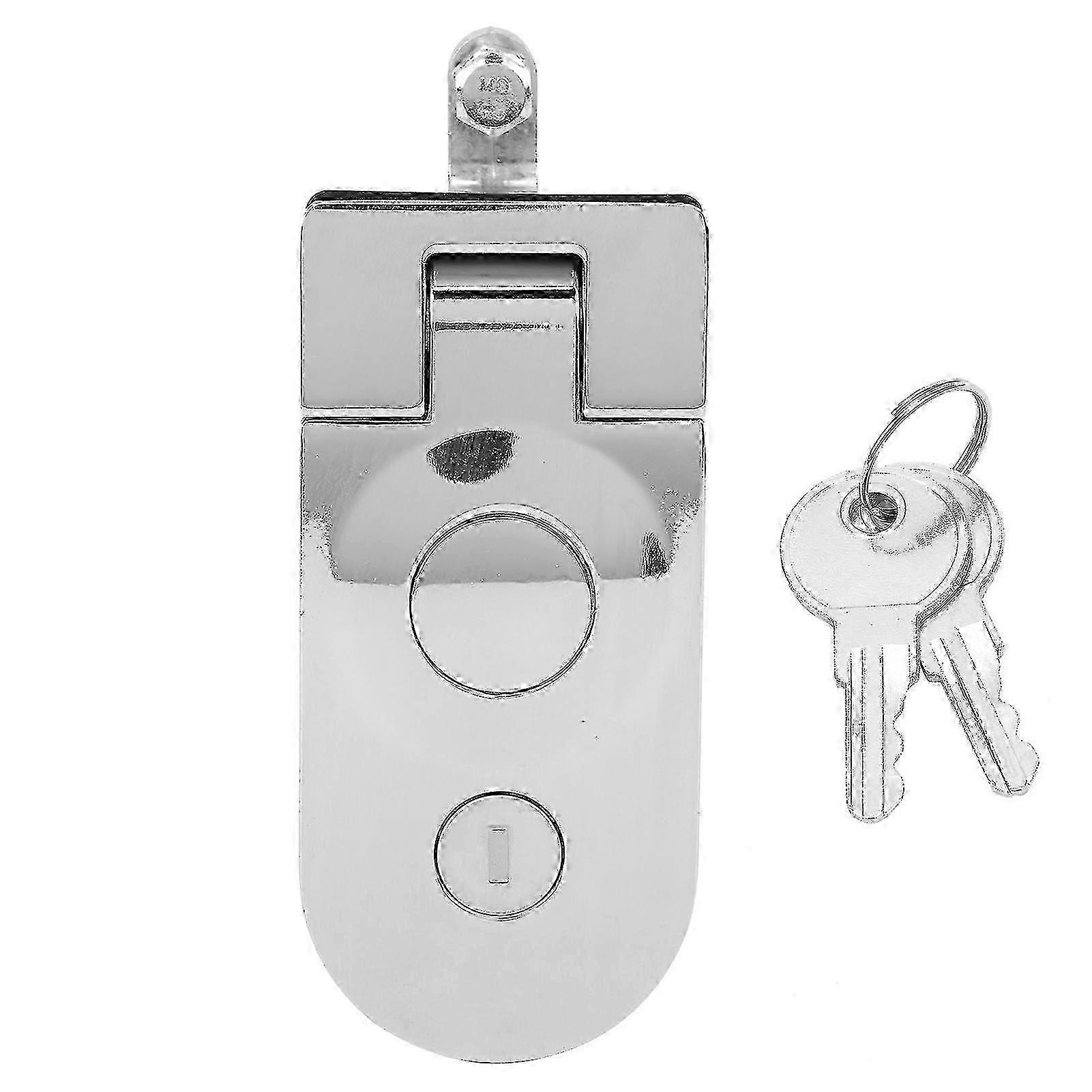 Compression Latch with 2Key Zinc Alloy Lock for Motorhomes Yachts Trunks Trash Cans Warehouse Doors-Yvan 2025