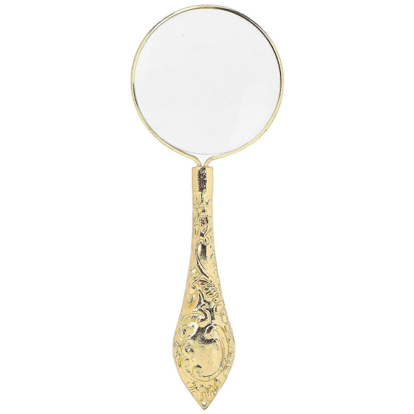 5X 45mm Magnifying Glass Handheld Reading Magnifying Glass Metal Handle Magnifier