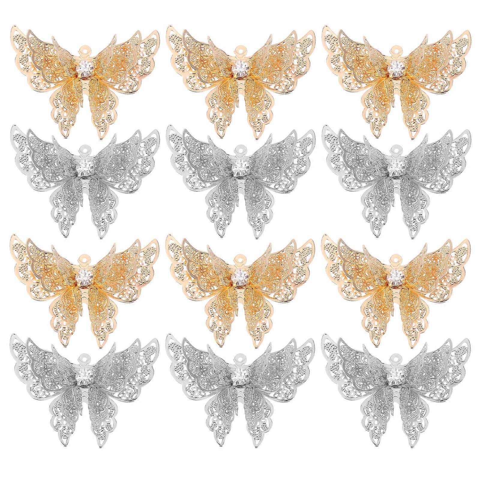 Metal Charms For Jewelry Making Butterfly Dangle Charm Cosplay Costume 20Pcs Unique Design