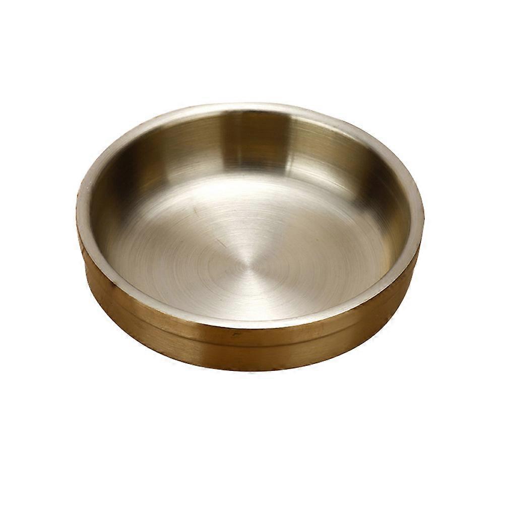 Dipping Bowls Crafted From 304 Stainless Steel Suitable For Restaurants Featuring Round Shape And 9cm Dimensions In Golden Color 1Pack
