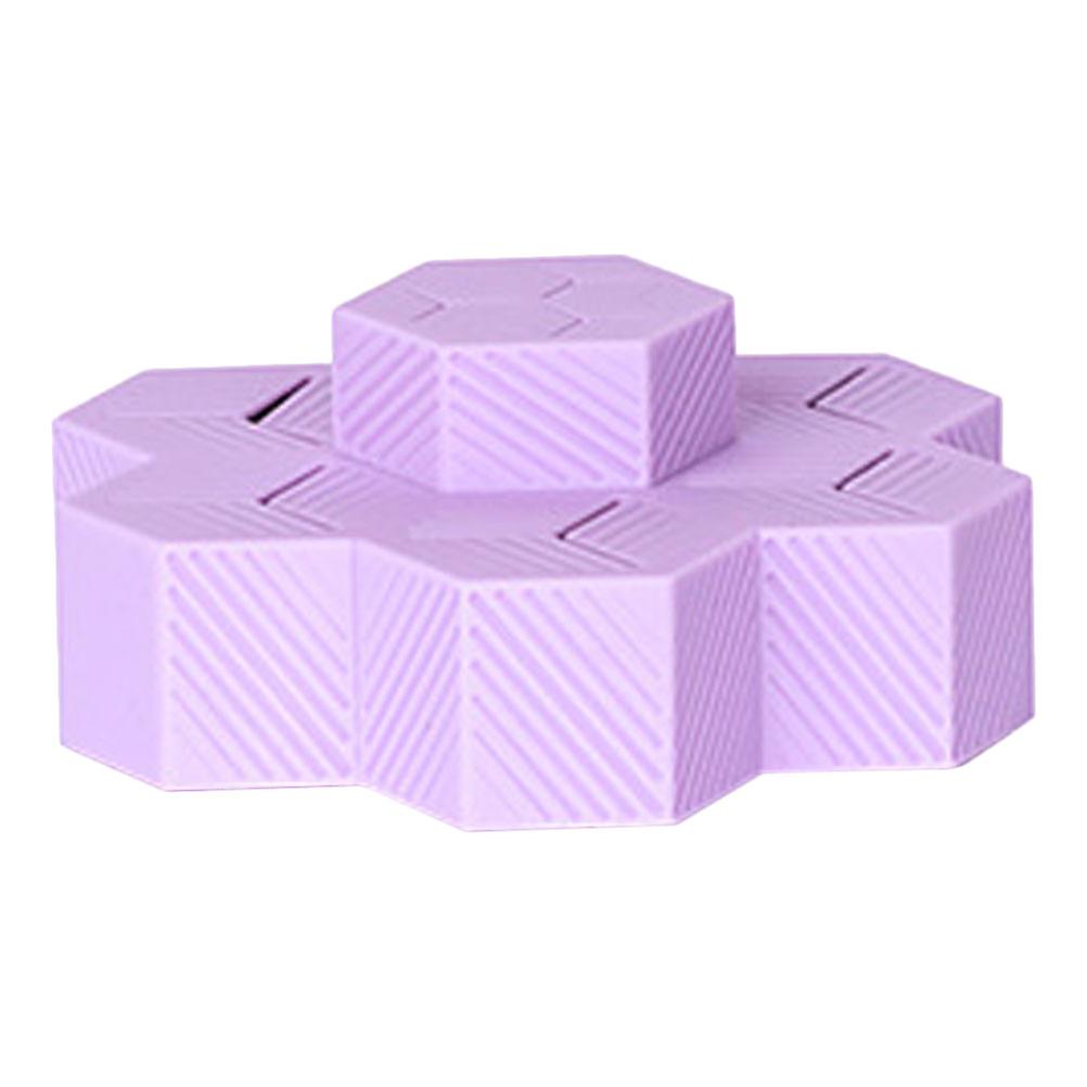 Lipstick Organizer Silicone Storage Rack for Home Use Purple