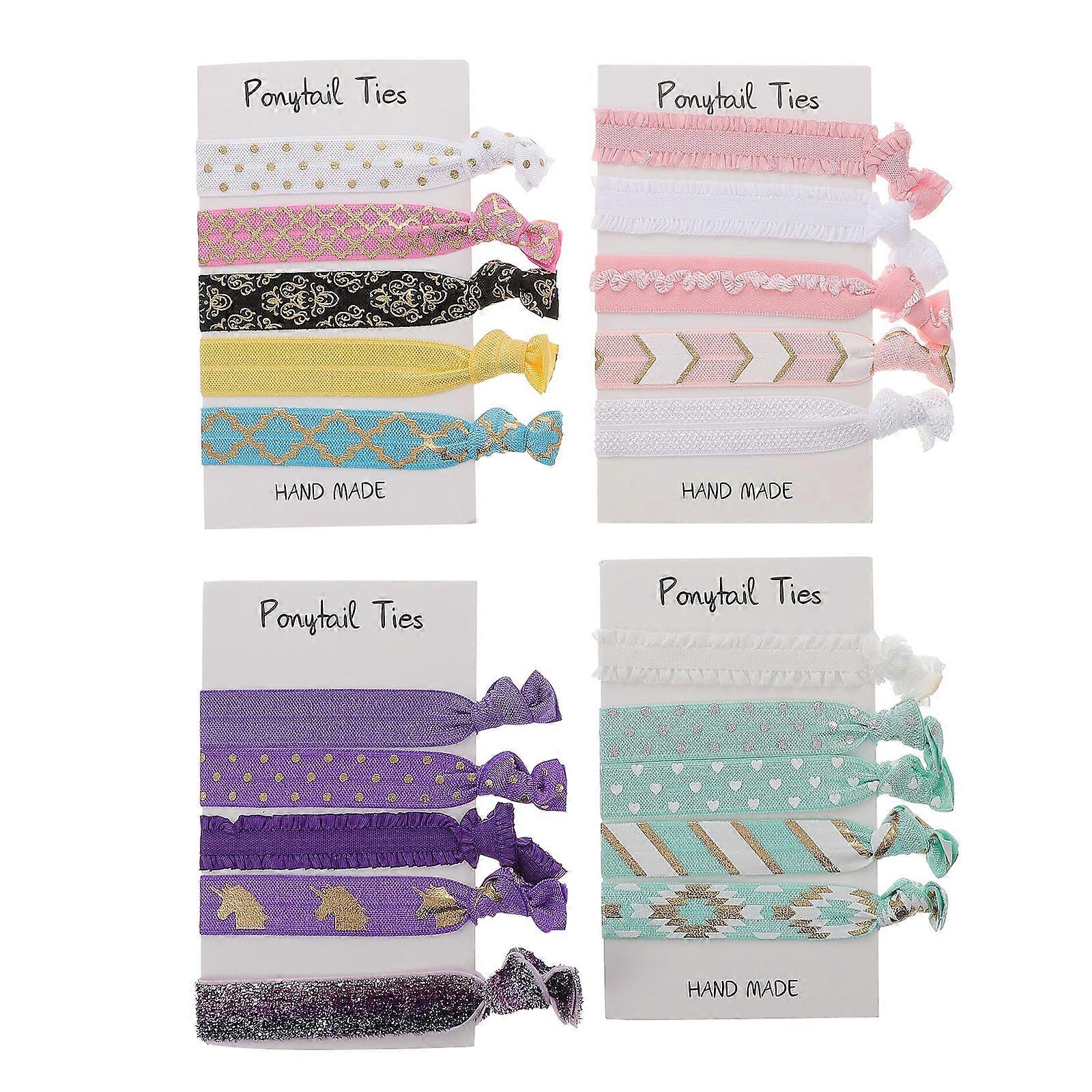 Hair Ties for Women Ponytail Holders for Decoration 20Pcs Collection