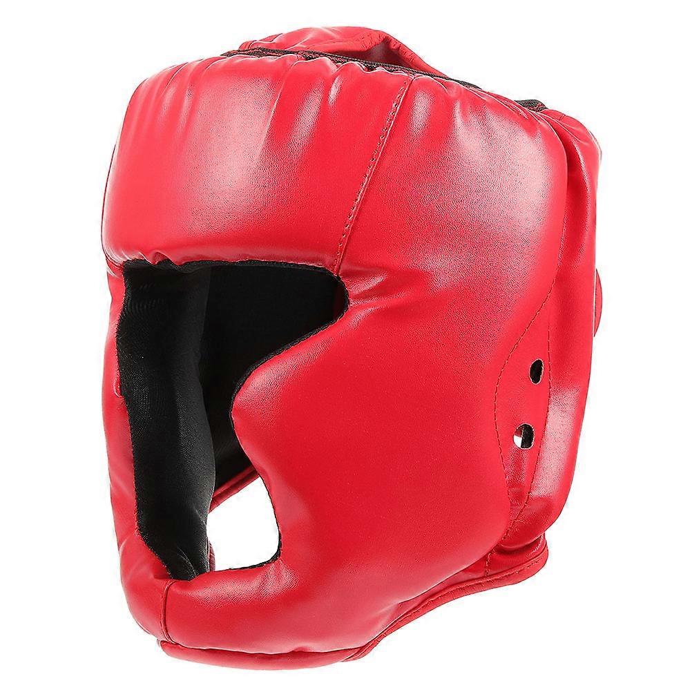 Red Padding Headgear for Kids Karate Battle with Durable Material