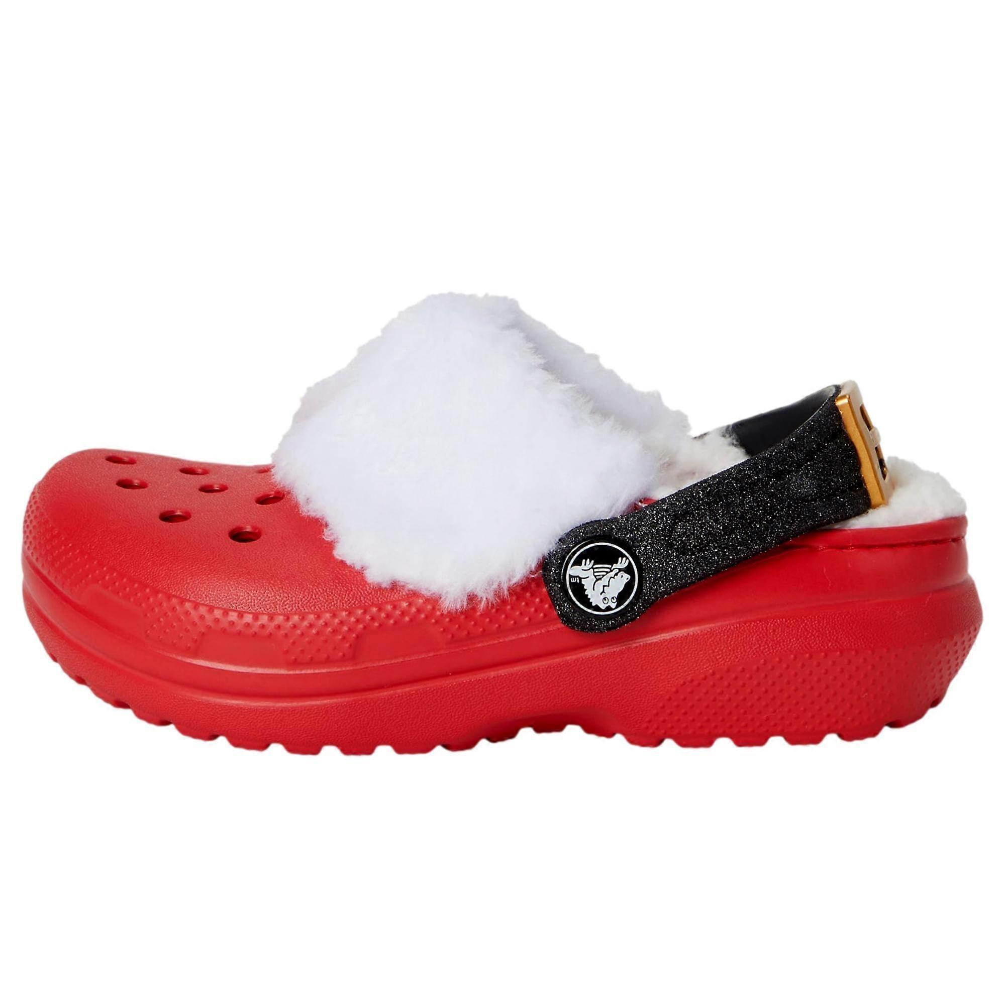 Crocs Santa Lined Clog Varsity Red/Multi 210932-6WE Toddler